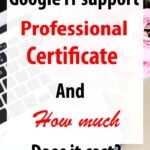 Google IT support professional certificate and how much does it cost