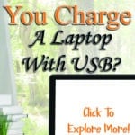 Can you charge a laptop with USB